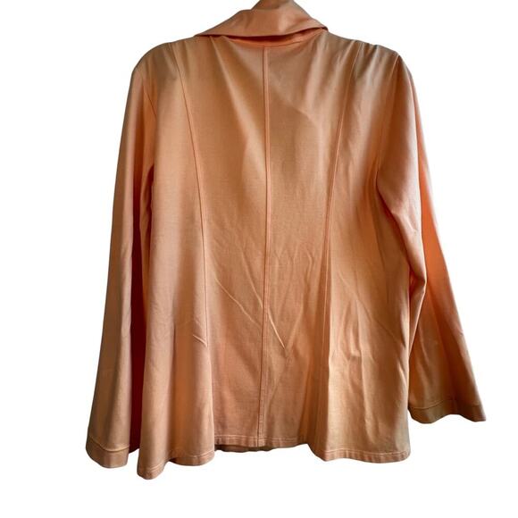 Eileen Fisher Tangerine Full Zip Athletic Outerwear Sweater Jacket Size S - Picture 2 of 8